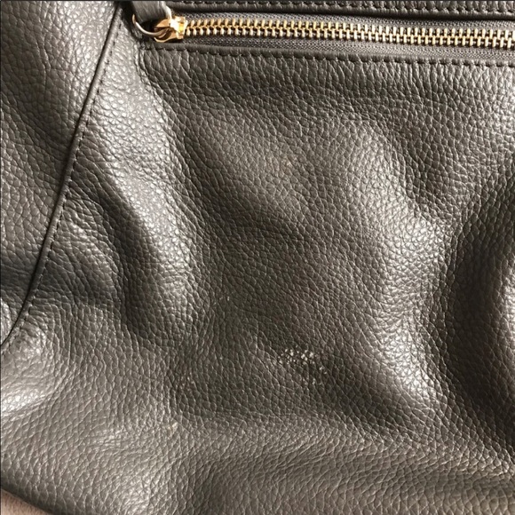 Erica Anenberg Gray leather shoulder purse - Picture 3 of 6